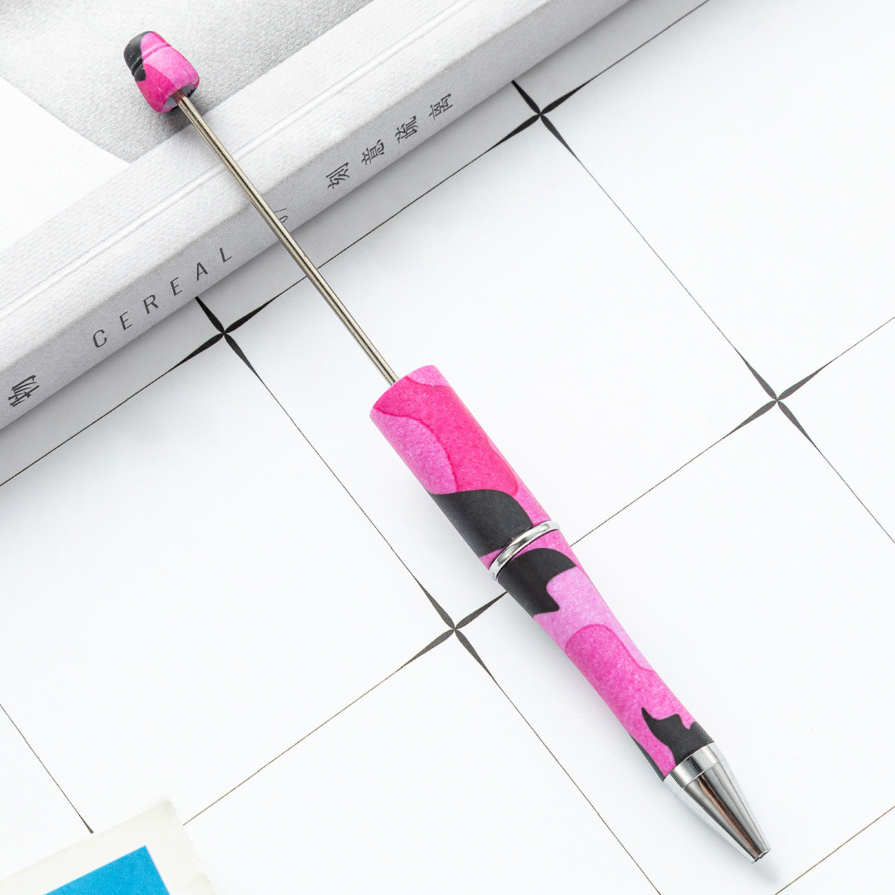 Wholesale Beadable Pens Cow Print Leopard Print Christmas Plastic Pen DIY for Beaded